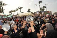 Biểu tình ở Port Said. (Nguồn: AFP)