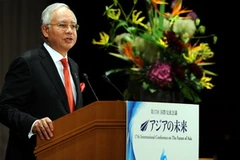 Thủ tướng Malaysia Najib Razak phát biểu tại hội nghị. (Nguồn: AFP/TTXVN)