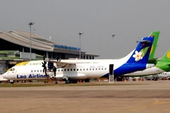 Một góc sân bay quốc tế Wattay. (Ảnh: Hoàng Chương/Vietnam+)