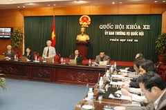 Một phiên họp của Ủy ban Thường vụ Quốc hội. (Ảnh: Trí Dũng/TTXVN).