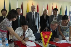 Lễ ký kết biên bản ghi nhớ. (Nguồn: Vietnam+)
