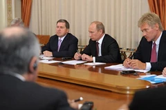 Tổng thống Nga Putin tại cuộc gặp. (Nguồn: RIA Novosti)