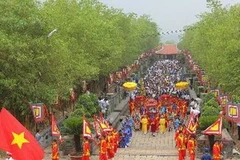 Tín ngưỡng thờ cúng Hùng Vương ở Phú Thọ trở thành di sản Văn hóa phi vật thể đại diện nhân loại. (Ảnh: Phương Vy/TTXVN)