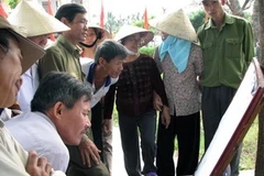 Nông dân xã Khởi Nghĩa đã từng điêu đứng vì sự cố chấm dứt hợp đồng thuê đất. (Ảnh: Văn Đức/Vietnam+).