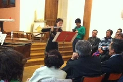 Một tiết mục tại đêm nhạc. (Ảnh: Lê Hà/Vietnam+)