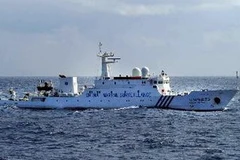 Tàu hải giám Trung Quốc tại vùng biển gần đảo tranh chấp với Nhật Bản. (Nguồn: AFP/TTXVN) 