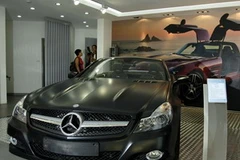 Một mẫu xe tại phòng trưng bày Mercedes-Benz An Du. (Ảnh: Văn Xuyên/Vietnam+)