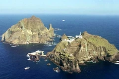 Quần đảo tranh chấp giữa Nhật Bản và Hàn Quốc Takeshima/Dokdo. (Ảnh: koreajjang)