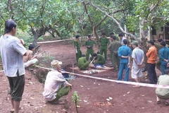 Hiện trường vụ án. (Ảnh: Hoàng Tiến/Vietnam+)