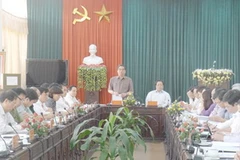 Ông Lê Hồng Anh phát biểu tại buổi làm việc. (Nguoonff: cpv.org.vn)