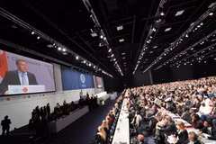 Hội nghị Liên hợp quốc về chống biến đổi khí hậu ở Copenhagen. (Ảnh: AFP/TTXVN).
