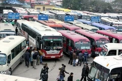 Bến xe Mỹ Đình. (Ảnh: Thế Duyệt/TTXVN)