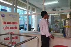 Người điều trị nghiện các chất dạng thuốc phiện bằng thuốc Methadone tại Cơ sở điều trị Methadone Lê Chân, Hải Phòng. (Ảnh: T.G/Vietnam+)