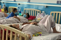 Bệnh nhân mắc sốt xuất huyết đang được điều trị tại Bệnh viện Bệnh Nhiệt đới Thành phố Hồ Chí Minh. (Ảnh: Đinh Hằng/TTXVN)