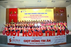 Nhiều hoạt động tôn vinh 100 người hiến máu tiêu biểu toàn quốc năm 2023. (Ảnh: PV/Vietnam+)
