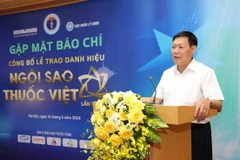 Thứ trưởng Bộ Y tế Đỗ Xuân Tuyên phát biểu tại Cuộc họp. (Ảnh: PV/Vietnam+)