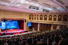 Lễ khai giảng VinUni. (Ảnh: CTV/Vietnam+) 