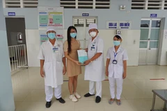 Bệnh viện Đa khoa Bạc Liêu công bố 1 bệnh nhân mắc COVID-19 khỏi bệnh. (Ảnh: PV/Vietnam+)