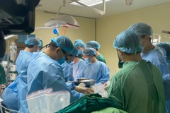 Các bác sĩ tiến hành lấy đa tạng từ một người cho chết não tại Bệnh viện Việt Nam-Thụy Điển Uông Bí. 