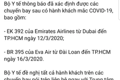 Thông báo của Bộ Y tế. (Ảnh: PV/Vietnam+)