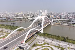 Cầu Rào - điểm nhấn cửa ngõ phía Nam thành phố Hải Phòng. (Ảnh: Hoàng Hiếu/TTXVN)