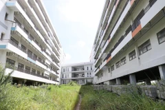 Bệnh viện Hữu nghị Việt Đức cơ sở 2 tại thành phố Phủ Lý, Hà Nam hiện đang chậm tiến độ. (Ảnh: Dương Giang/TTXVN)