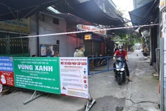 Hà Nội nhân rộng, mở rộng "Vùng xanh" trong phòng, chống dịch COVID-19. (Ảnh: Hoàng Hiếu/TTXVN)