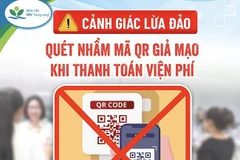 Bệnh viện Nhi Trung ương phát đi cảnh báo về mã QR giả mạo. (Ảnh: BVCC)