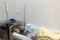 Một trường hợp mắc bệnh Whitmore đang điều trị tại Bệnh viện Bạch Mai. (Ảnh: PV/Vietnam+)