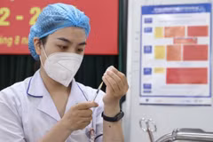 Nhân viên y tế tiêm vaccine COVID-19 cho các đối tượng. (Ảnh: Minh Quyết/TTXVN)