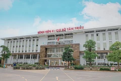 Bệnh viện K cơ sở Tân Triều. (Ảnh: PV/Vietnam+)