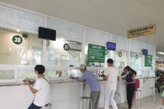 Khu vực người bệnh thanh toán viện phí. (Ảnh: T.G/Vietnam+)
