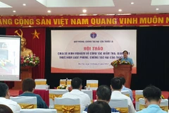 Phó giáo sư Lương Ngọc Khuê phát biểu tại hội thảo. (Ảnh: PV/Vietnam+)