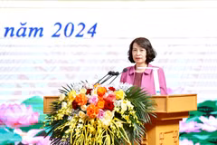 Thứ trưởng Bộ Y tế Nguyễn Thị Liên Hương phát biểu tại hội thảo. (Ảnh: PV/Vietnam+)