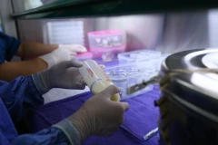 Ngân hàng sữa mẹ tại Bệnh viện Sản Nhi Quảng Ninh đã đi vào hoạt động. (Ảnh: Minh Quyết/Vietnam+)