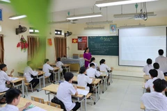 Học sinh tập trung ôn trước các kỳ thi. (Ảnh: TTXVN/Vietnam+)