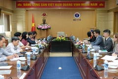 Đại diện Bộ Y tế và CDC Hoa Kỳ tại buổi làm việc. (Ảnh: PV/Vietnam+)