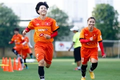 Tuyển nữ Việt Nam chỉ được xem một trận EURO 2016 mỗi ngày. (Ảnh: Minh Chiến/Vietnam+)