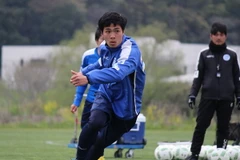 Công Phượng được Mito Hollyhock cho phép về Việt Nam tập trung muộn cùng đội tuyển. (Ảnh: Mito Hollyhock)