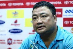 Việt Hoàng bình thản đón nhận thất bại đầu tiên trong mùa giải. (Ảnh: Minh Chiến/Vietnam+)