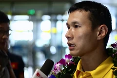 Bảo Quân đặt nhiều niềm tin vào tương lai Futsal Việt Nam. (Ảnh: PV/Vietnam+)