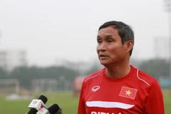 Huấn luyện viên Mai Đức Chung khẳng định tuyển nữ Việt Nam sẽ chơi nhỏ, ngắn kiểu "tiki-taka". (Ảnh: Đăng Huỳnh/Vietnam+)