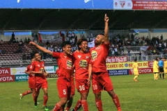 Hải Phòng cho rằng bàn thắng của Ideguchi (số 36) đã ghi trong tư thế việt vị. (Ảnh: VPF)