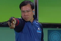 Hoàng Xuân Vinh đã không đạt phong độ cao ở hai phát bắn cuối. (Ảnh: Rio 2016)