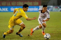 Những cuộc đối đầu SHB Đà Nẵng với Hải Phòng luôn rất căng thẳng. (Ảnh: Minh Chiến/Vietnam+)