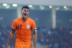 Gaston Merlo ghi bàn nhưng anh không thể giúp SHB Đà Nẵng đi tiếp. Sau hai lượt trận, đại diện Việt Nam chỉ có 1 điểm. (Ảnh: Minh Chiến/Vietnam+)