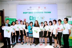 Mỹ Linh tham gia Chạy vì trái tim 2016. (Ảnh: PV/Vietnam+)