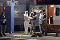 Hiện trường vụ xả súng trên tàu Thalys. (Nguồn: AFP/TTXVN)