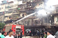 Hà Nội: Xảy ra hỏa hoạn tại khu tập thể cơ yếu Chính phủ