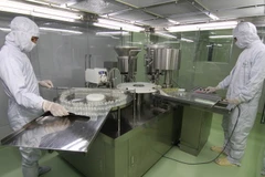 Dây chuyền sản xuất vắcxin của Công ty vắc xin Pasteur Đà Lạt. (Ảnh: Vũ Sinh/TTXVN)